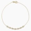 925 sterling silver bezel set bracelet with a clean minimal design