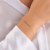 Thick gold plated bracelet in 925 sterling silver with polished finish