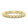 925 Sterling Silver Bezel Set Diamond Eternity Ring - Image 2