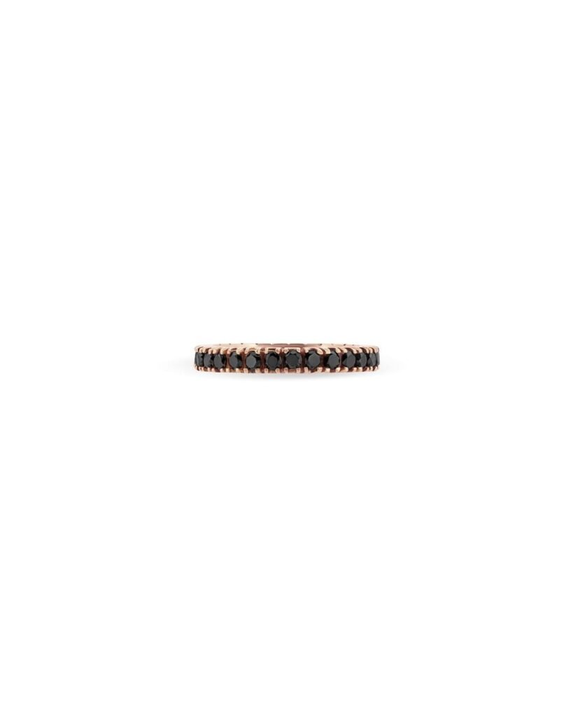925 Sterling Silver Black Diamond Ring