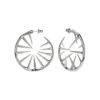 925 Sterling Silver Blackthorn Hoop Earrings