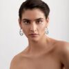 925 Sterling Silver Blackthorn Hoop Earrings - Image 2