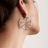 925 Sterling Silver Blackthorn Hoop Earrings - Image 3