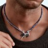 925 Sterling Silver Blackthorn Pearl Necklace Black Spinel and Black Pearl - Image 3