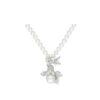 925 Sterling Silver Blooming Pearl Diamond Pendant
