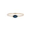 925 Sterling Silver Blue Sapphire Dainty Ring