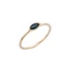 925 Sterling Silver Blue Sapphire Dainty Ring - Image 3