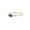 925 Sterling Silver Blue Sapphire Dainty Ring - Image 4