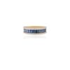 925 Sterling Silver Blue Sapphire Diamond Stacking Ring