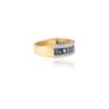 925 Sterling Silver Blue Sapphire Diamond Stacking Ring - Image 3