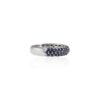 925 Sterling Silver Blue Sapphire Dome Style Band - Image 6