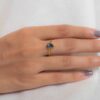 925 Sterling Silver Blue Sapphire Ring - Image 4