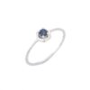 925 Sterling Silver Blue Sapphire Stacking Ring - Image 3