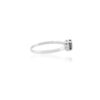 925 Sterling Silver Blue Sapphire Statement Diamond Ring - Image 6