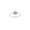 925 Sterling Silver Blue Sapphire Statement Ring - Image 5