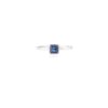 925 Sterling Silver Blue Sapphire Statement Ring