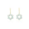 925 Sterling Silver Blue Topaz Bubble Dangle Earrings