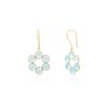 925 Sterling Silver Blue Topaz Bubble Dangle Earrings - Image 6