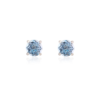 925 Sterling Silver Blue Topaz Stud Earrings