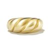 Bold croissant ring in polished 925 sterling silver