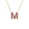925 sterling silver necklace featuring a standout initial motif