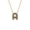 Bold initial pendant necklace with clean, distinctive lettering