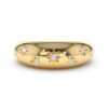 925 Sterling Silver Bold Starburst Dome Diamond Ring