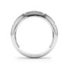 925 Sterling Silver Bold Starburst Dome Diamond Ring - Image 9