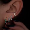 925 Sterling Silver Braided Diamond Ear Band - Image 4