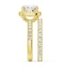925 Sterling Silver Brilliant Halo Round Diamond Engagement Ring - Image 14