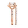 925 Sterling Silver Brilliant Halo Round Diamond Engagement Ring - Image 15