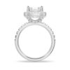 925 Sterling Silver Brilliant Halo Round Diamond Engagement Ring - Image 6