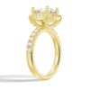 925 Sterling Silver Brilliant Halo Round Diamond Engagement Ring - Image 7