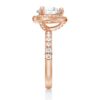 925 Sterling Silver Brilliant Heart Diamond Halo Engagement Ring - Image 11