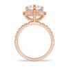 925 Sterling Silver Brilliant Heart Diamond Halo Engagement Ring - Image 12
