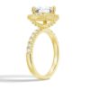 925 Sterling Silver Brilliant Heart Diamond Halo Engagement Ring - Image 7