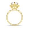 925 Sterling Silver Brilliant Heart Diamond Halo Engagement Ring - Image 9