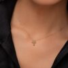 925 Sterling Silver Bubble Cross Necklace - Image 2