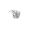 925 sterling silver ear cuff with slim sculptural strokes