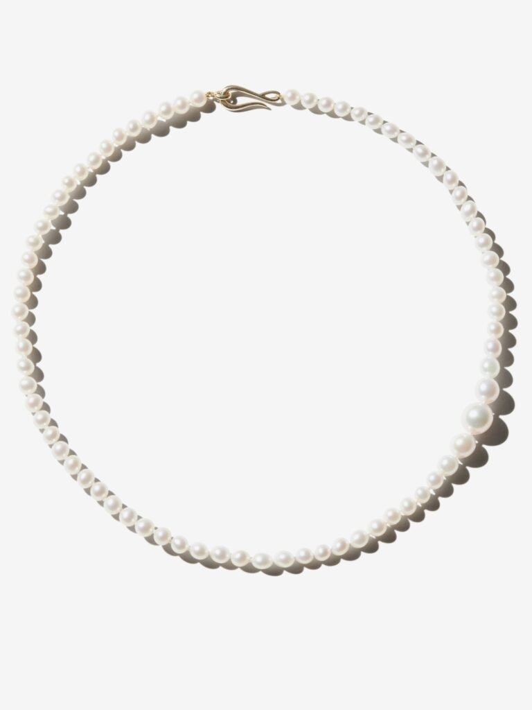 925 Sterling Silver Cascading Pearl Necklace