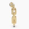 925 Sterling Silver Chain Link Diamond Ring - Image 7