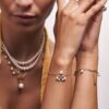 925 Sterling Silver Chaind Bracelet Pearl - Image 4