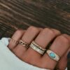 925 Sterling Silver Channel Baguette Diamond Ring - Image 3