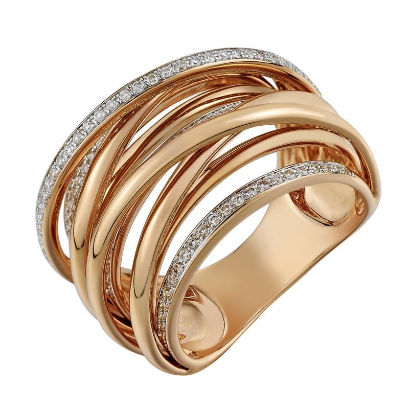925 Sterling Silver Chunky Diamond Ring