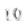 Large hoop earrings in 925 sterling silver with a polished finish