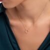 925 Sterling Silver Circle Diamond Necklace - Image 2