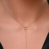 925 sterling silver necklace with thick gold plating and soft shine