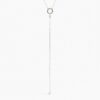 Delicate necklace with an 8mm circle and elegant Y silhouette