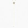 Gold-plated sterling silver necklace with refined lariat styling