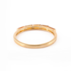 Modern ring with geometric baguette-cut citrine detail
